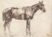 Edgar Degas, Horse with Saddle and Bridle
